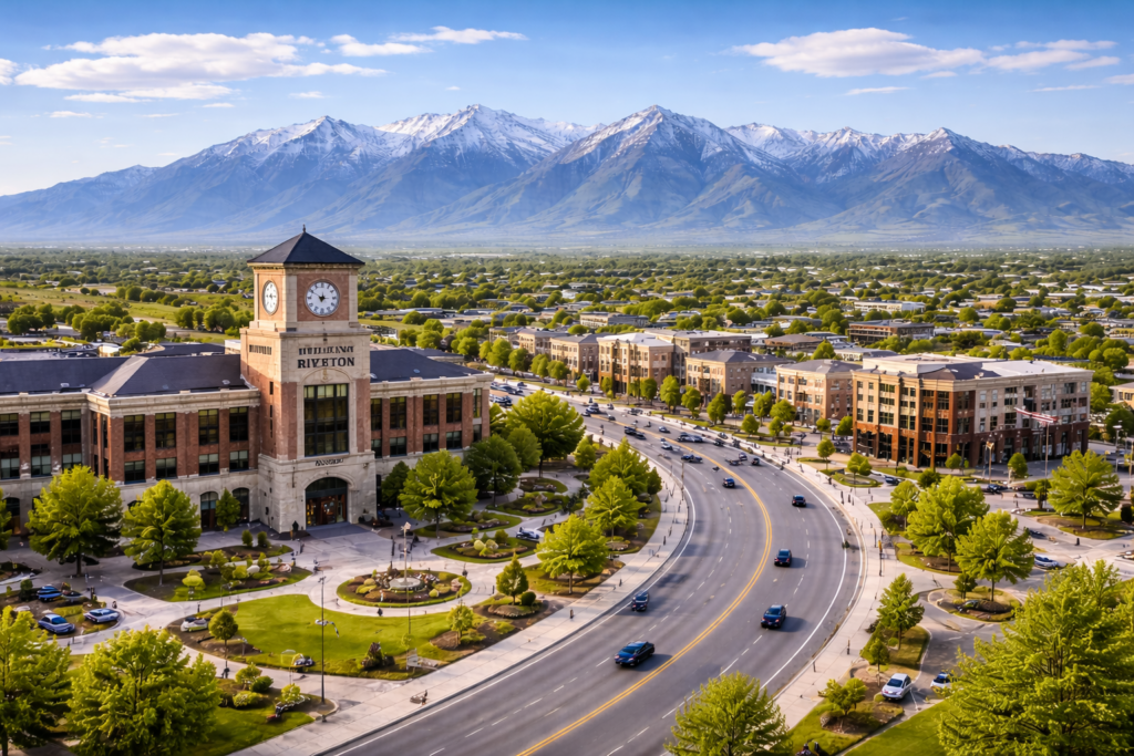 Skyline of Riverton Utah where local CPA tax planning and accounting services are provided