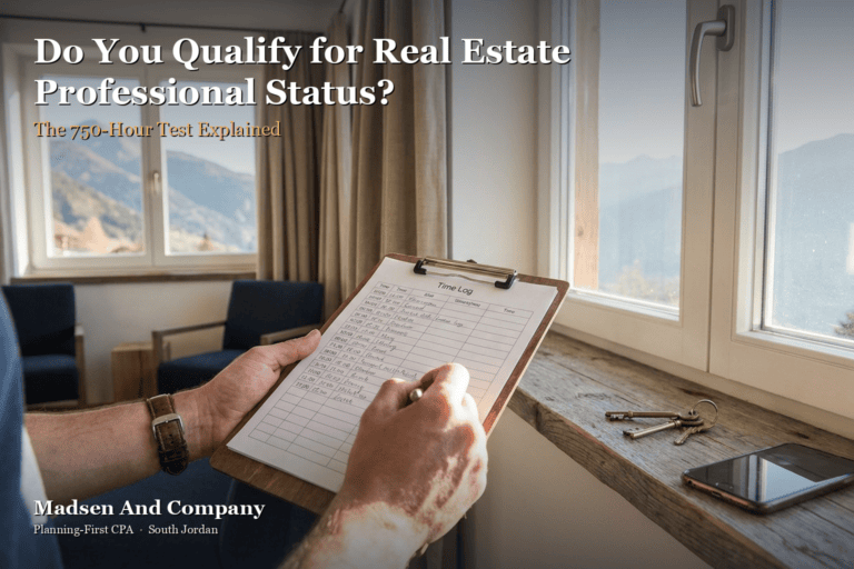 Real estate professional status explanation